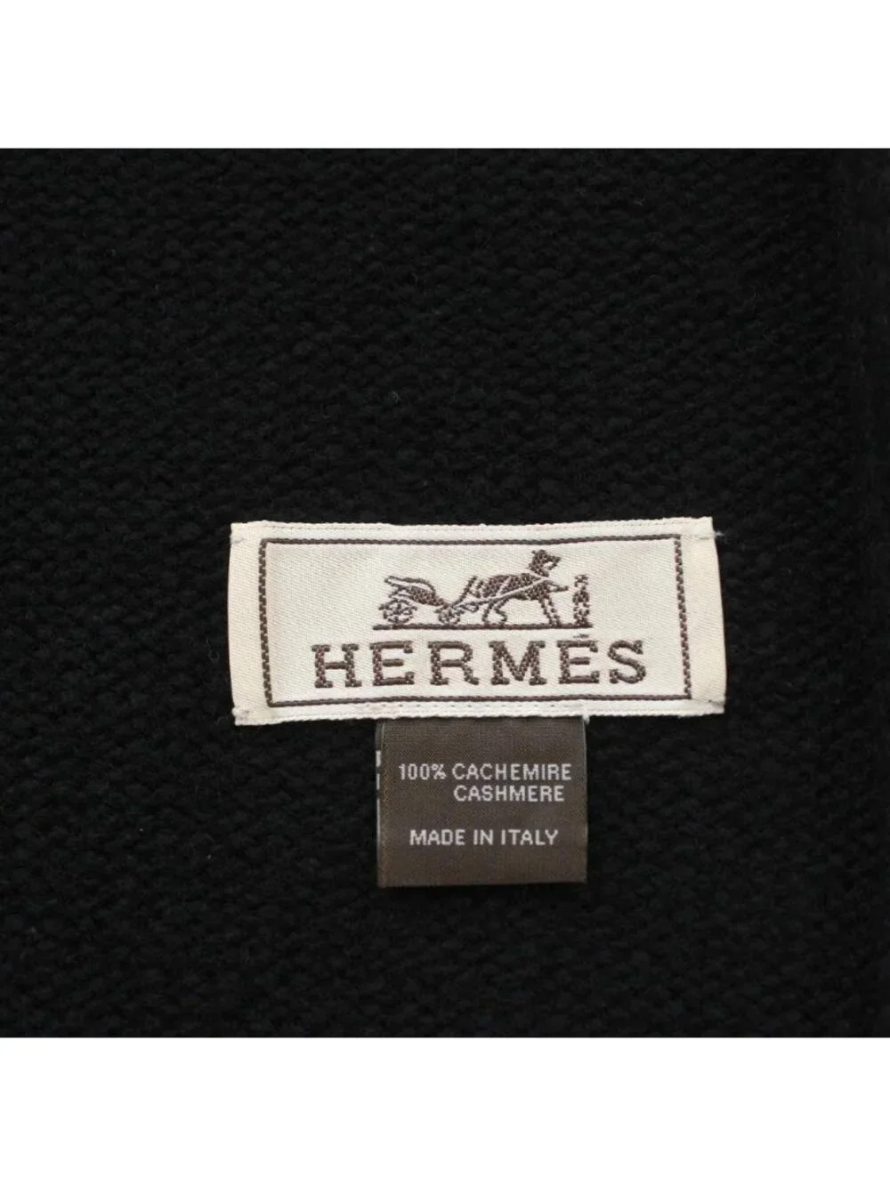 Hermes Scarf Cashmere Black